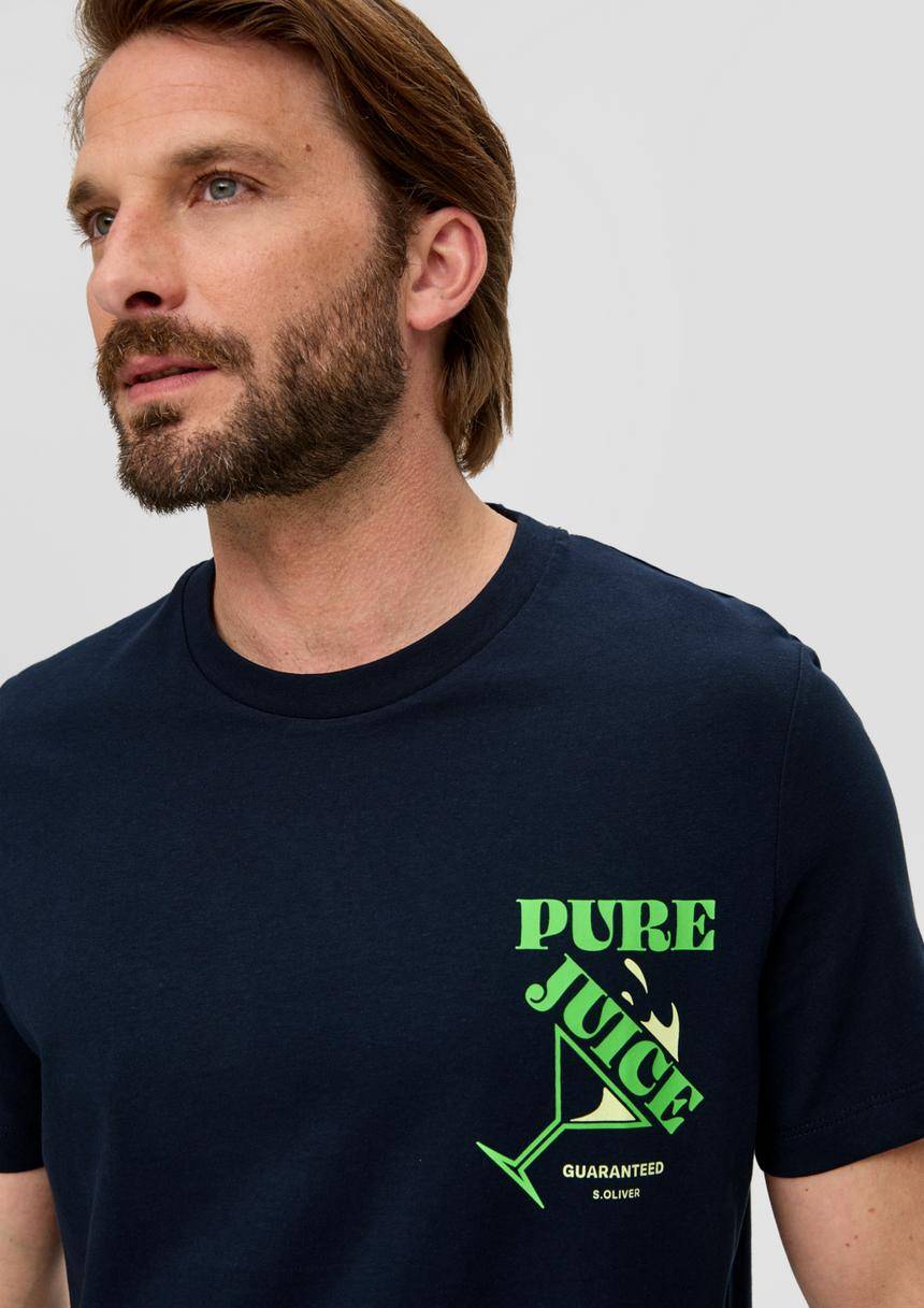S.Oliver Baumwoll-T-Shirt Mit Frontprint