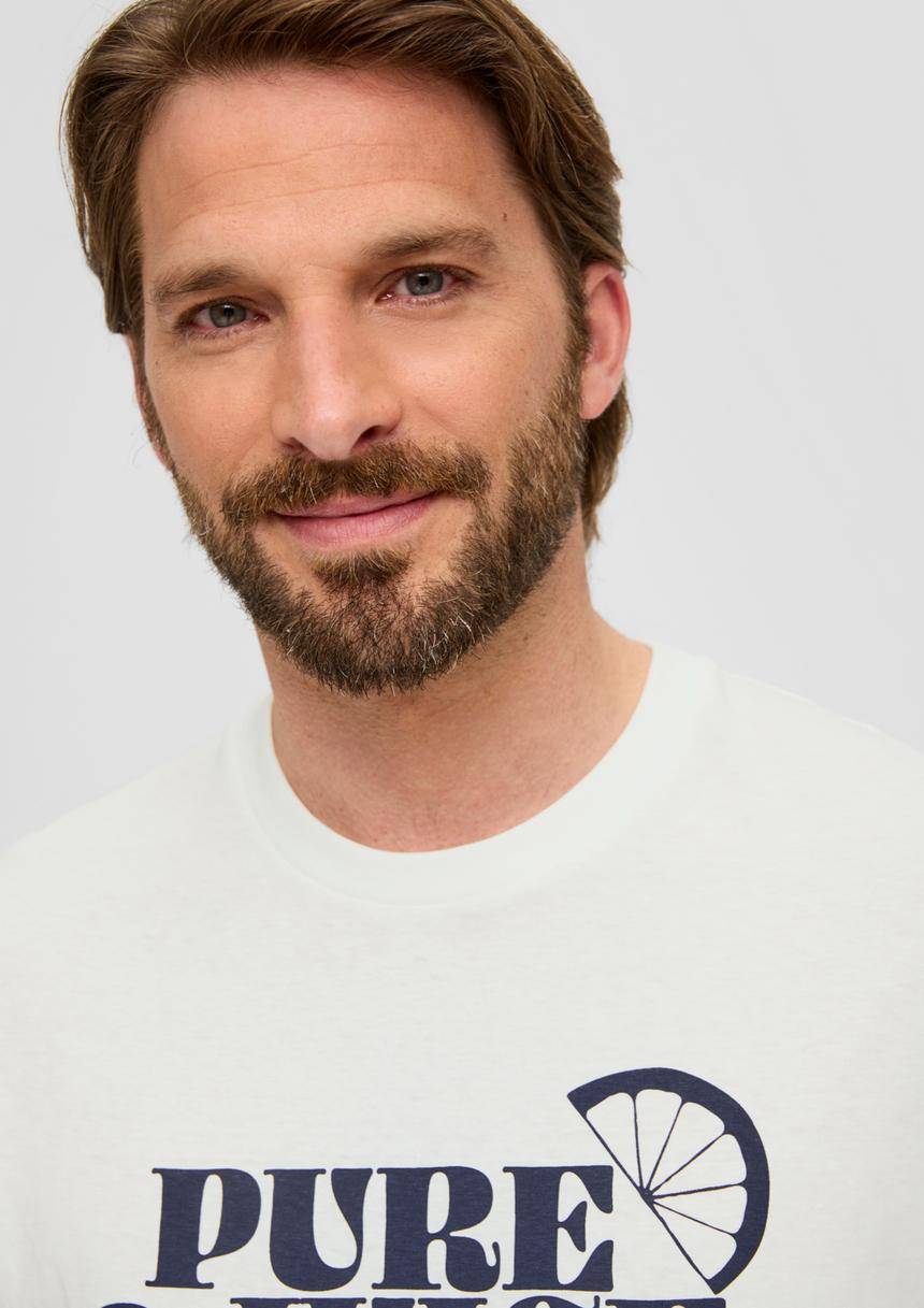 S.Oliver Baumwoll-T-Shirt Mit Frontprint