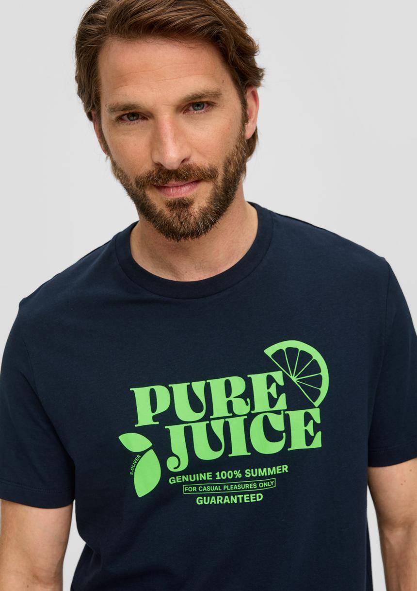 S.Oliver Baumwoll-T-Shirt Mit Frontprint