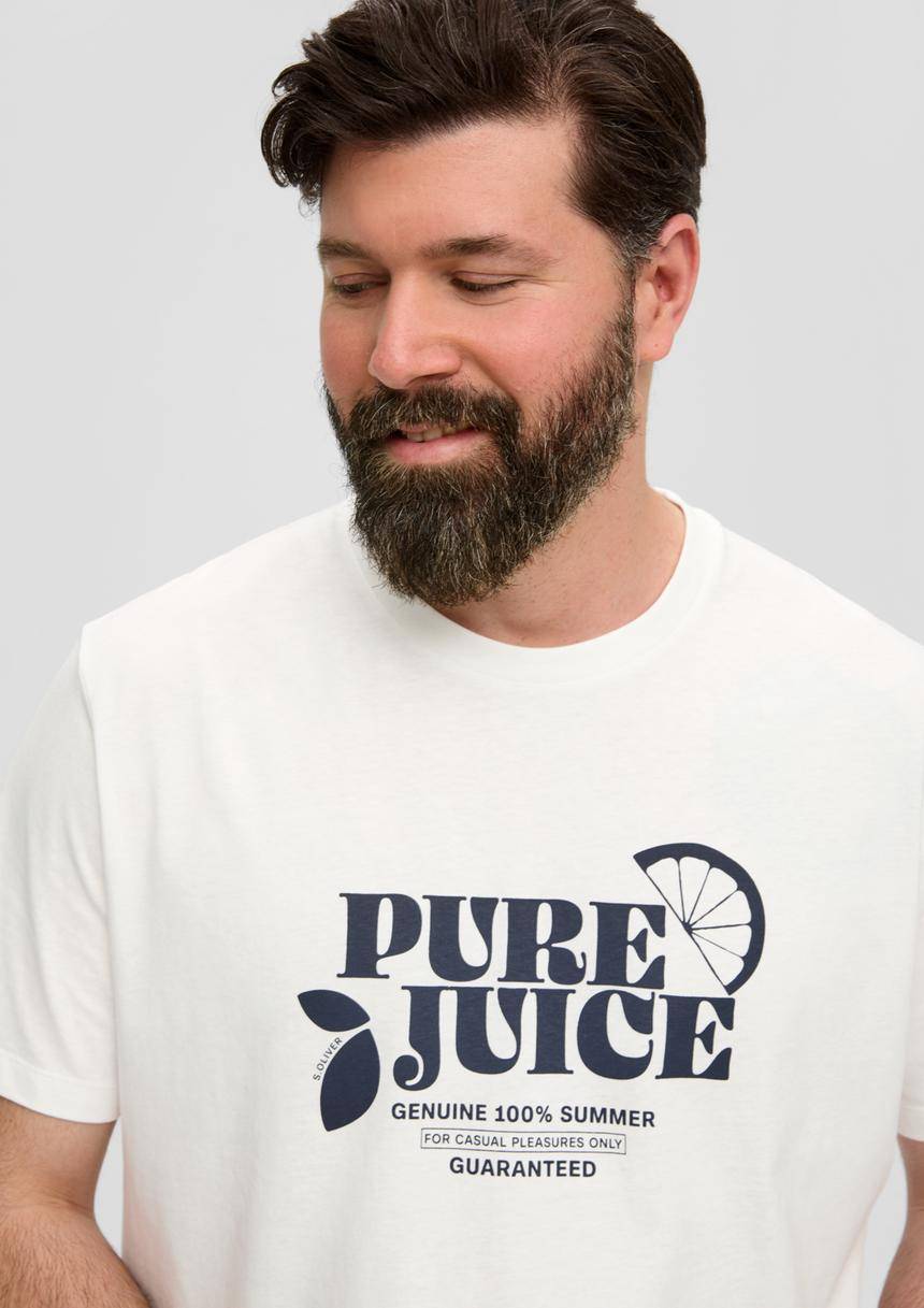 S.Oliver Baumwoll-T-Shirt Mit Frontprint