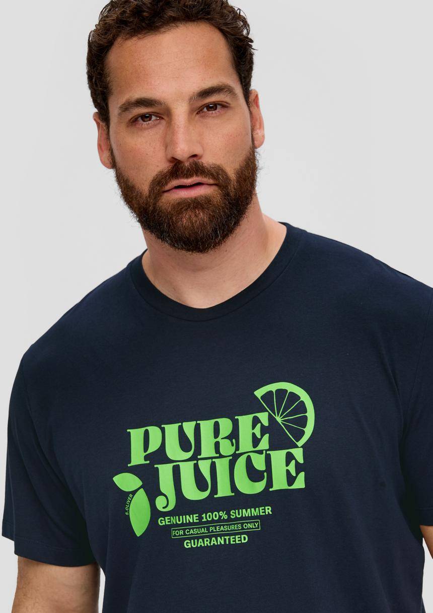 S.Oliver Baumwoll-T-Shirt Mit Frontprint