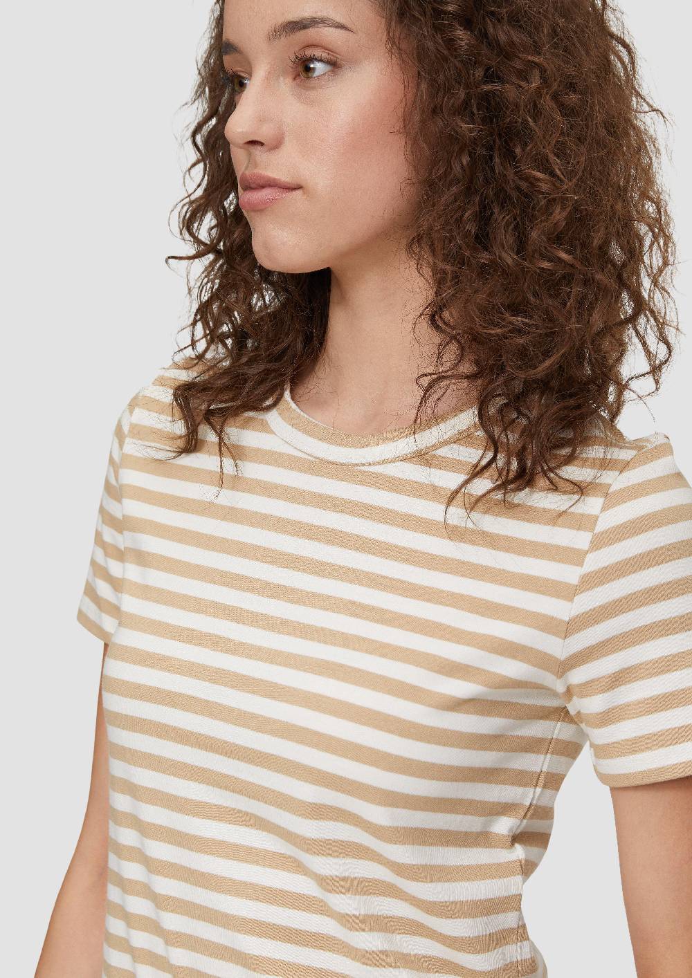 S.Oliver Baumwoll-T-Shirt Mit Streifenmuster