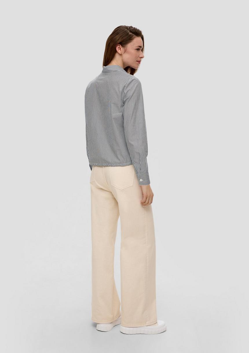 S.Oliver Baumwollbluse Mit Streifenmuster