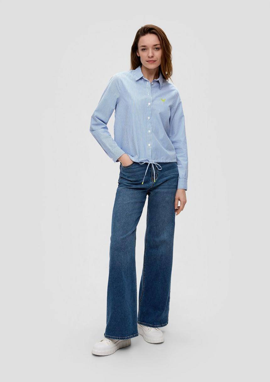 S.Oliver Baumwollbluse Mit Streifenmuster