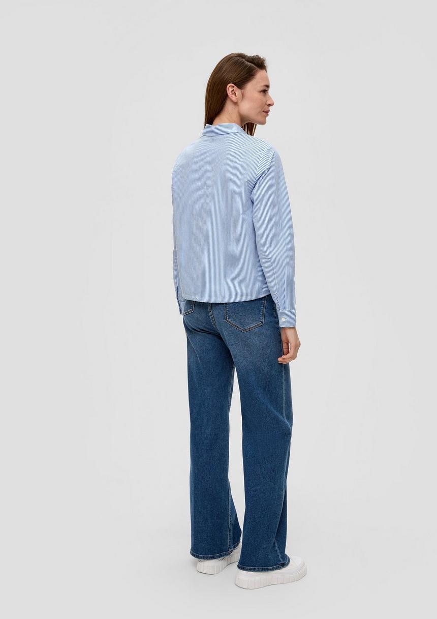 S.Oliver Baumwollbluse Mit Streifenmuster