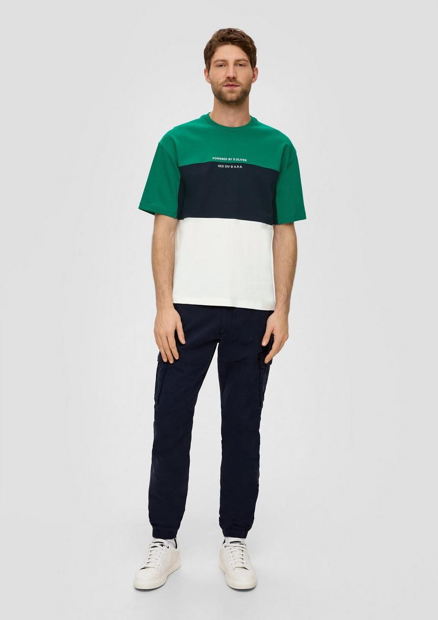 S.Oliver Baumwollshirt Im Colour Blocking-Style