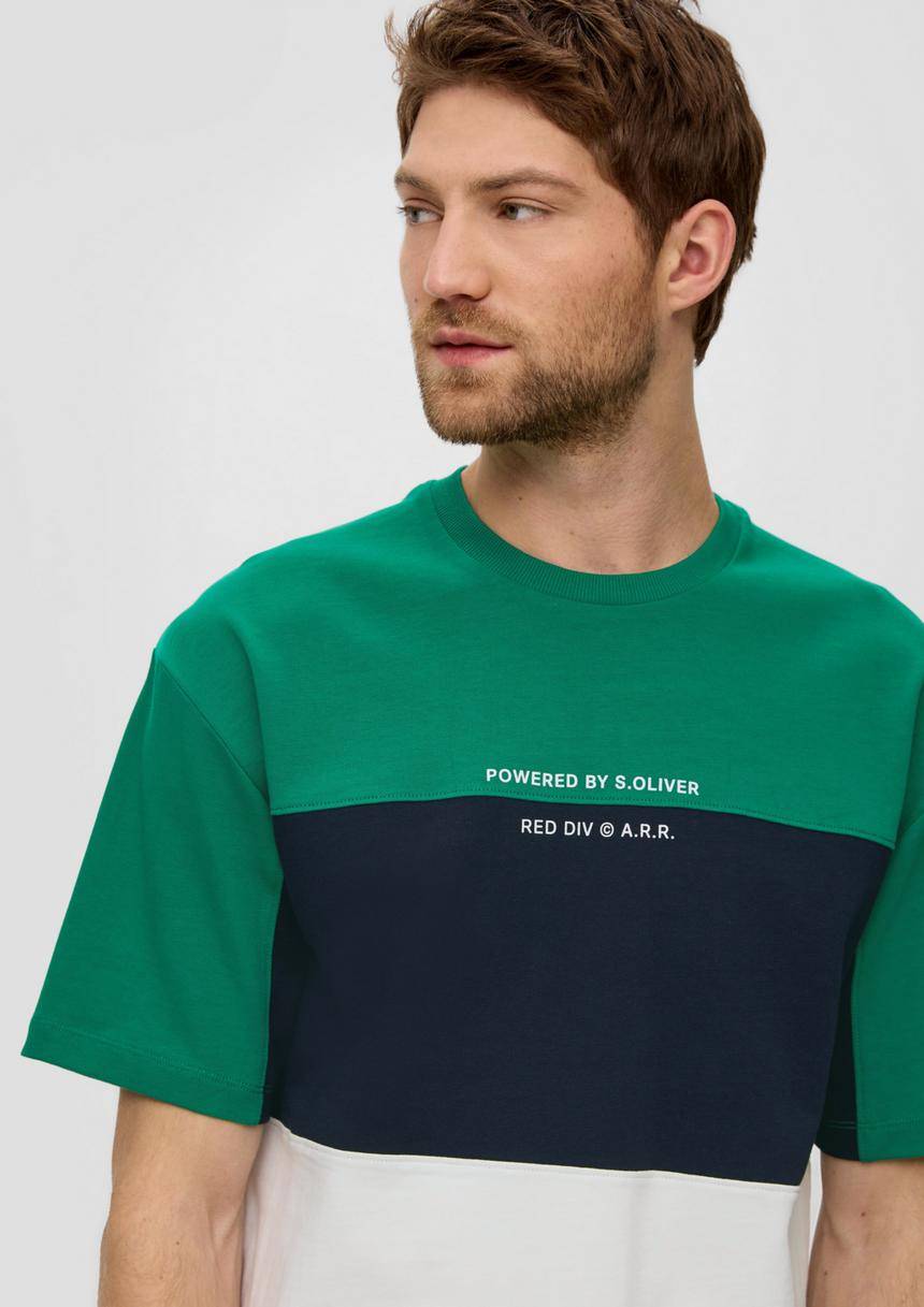 S.Oliver Baumwollshirt Im Colour Blocking-Style