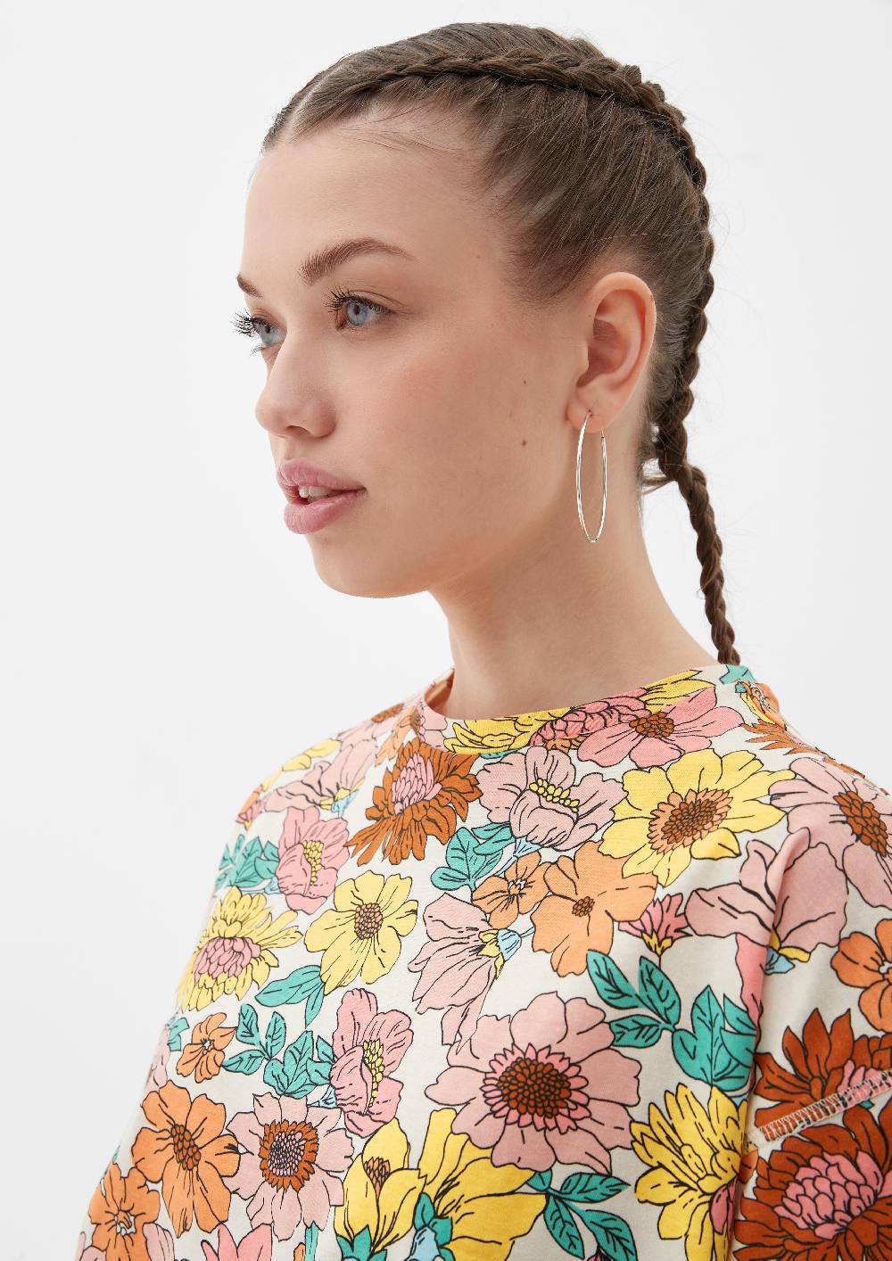 S.Oliver Baumwollshirt Mit Allover-Print