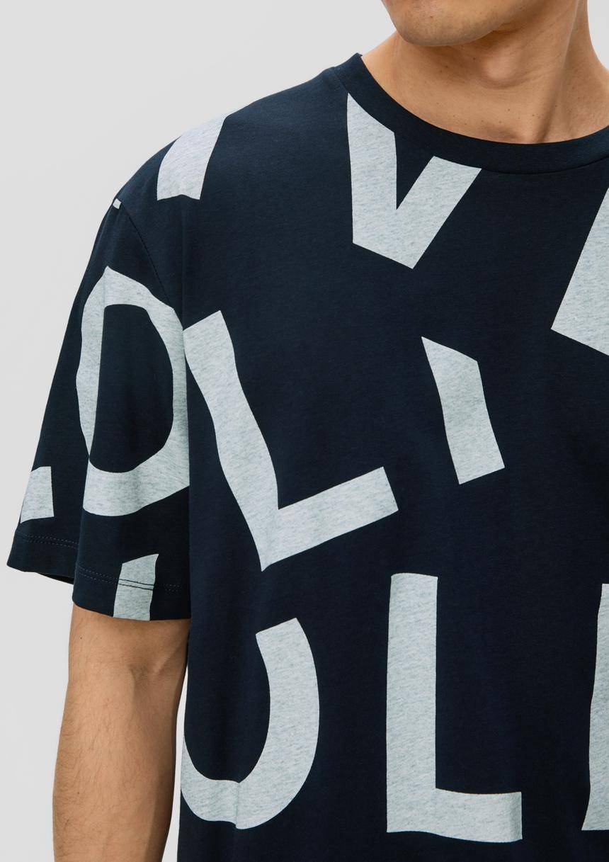 S.Oliver Baumwollshirt Mit Allover-Print