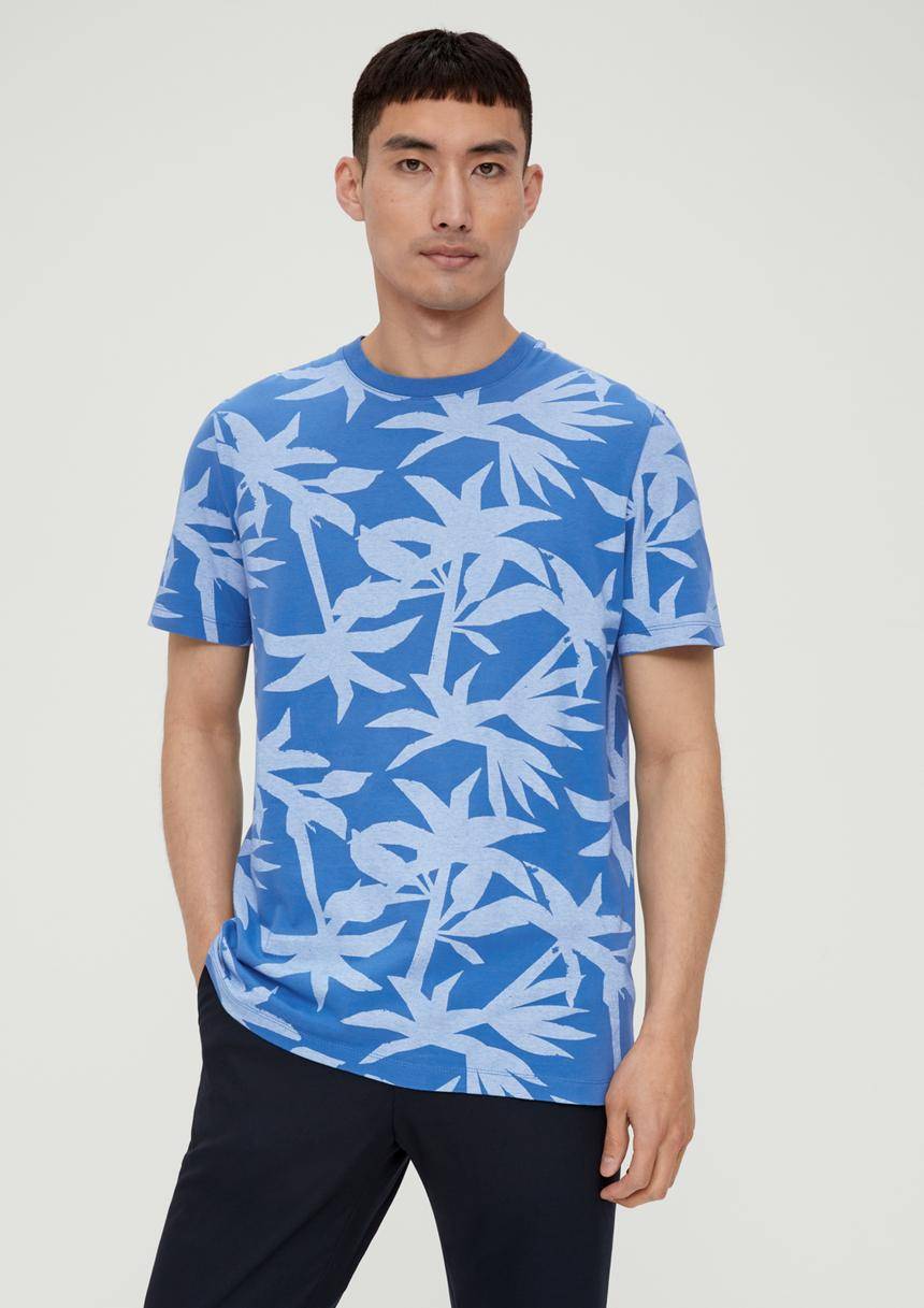 S.Oliver Baumwollshirt mit Allover-Print