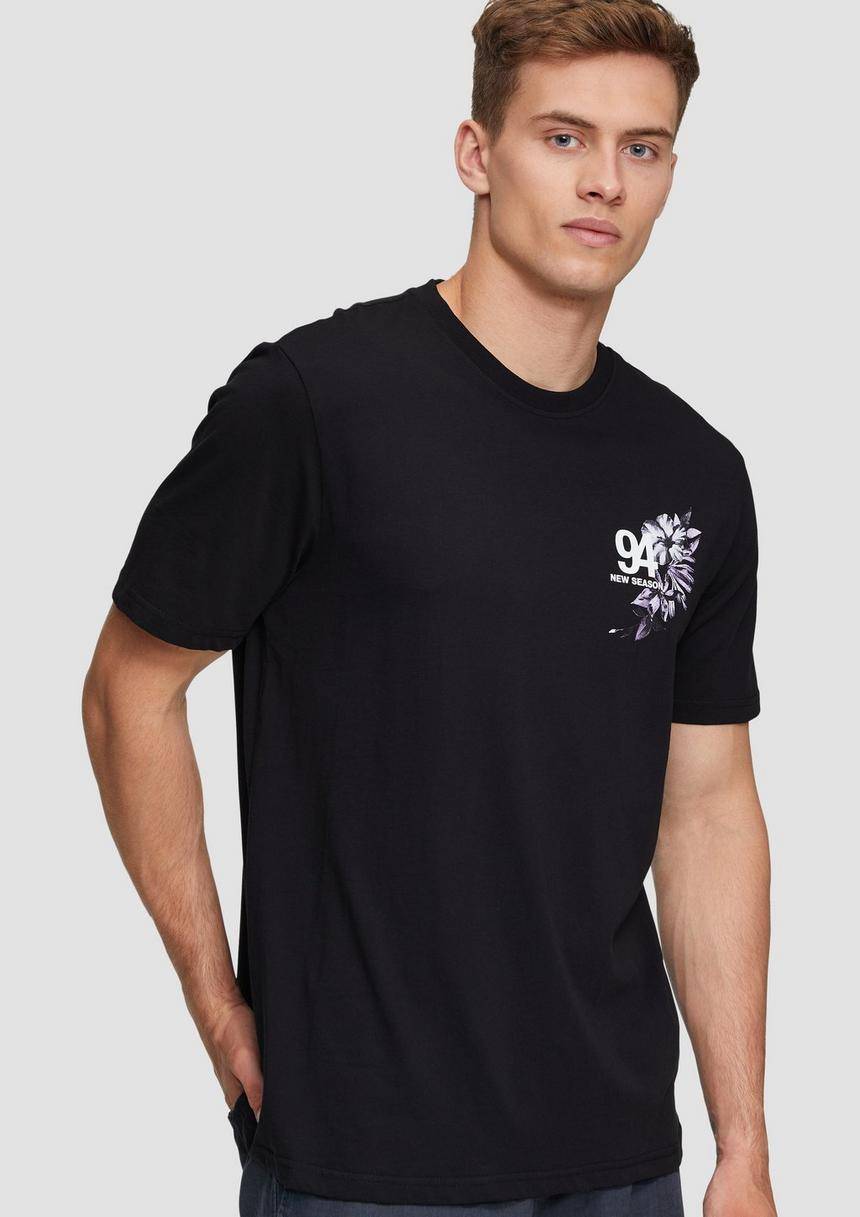 S.Oliver Baumwollshirt Mit Brustprint
