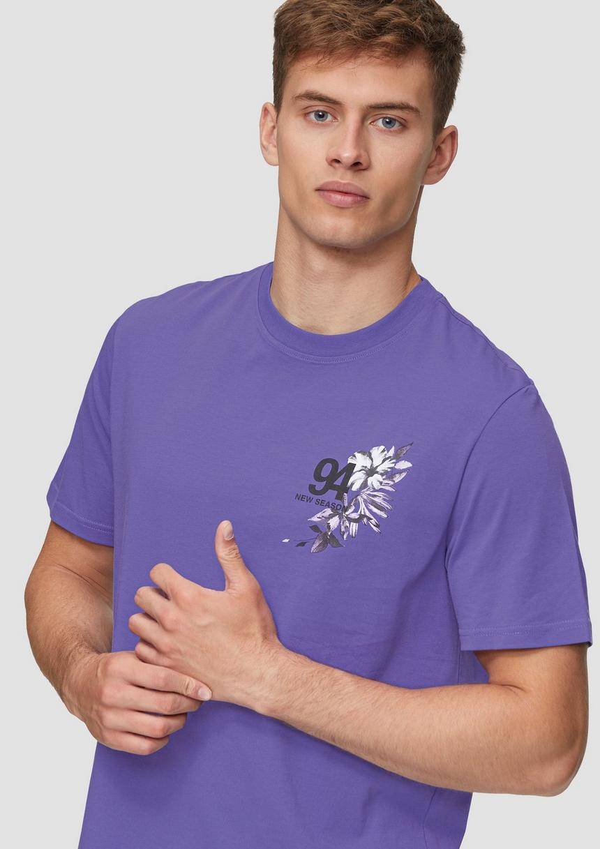 S.Oliver Baumwollshirt Mit Brustprint