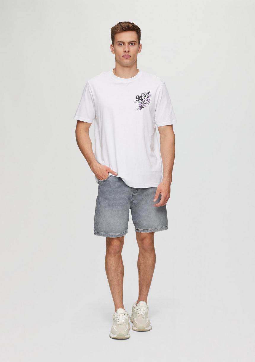 S.Oliver Baumwollshirt Mit Brustprint