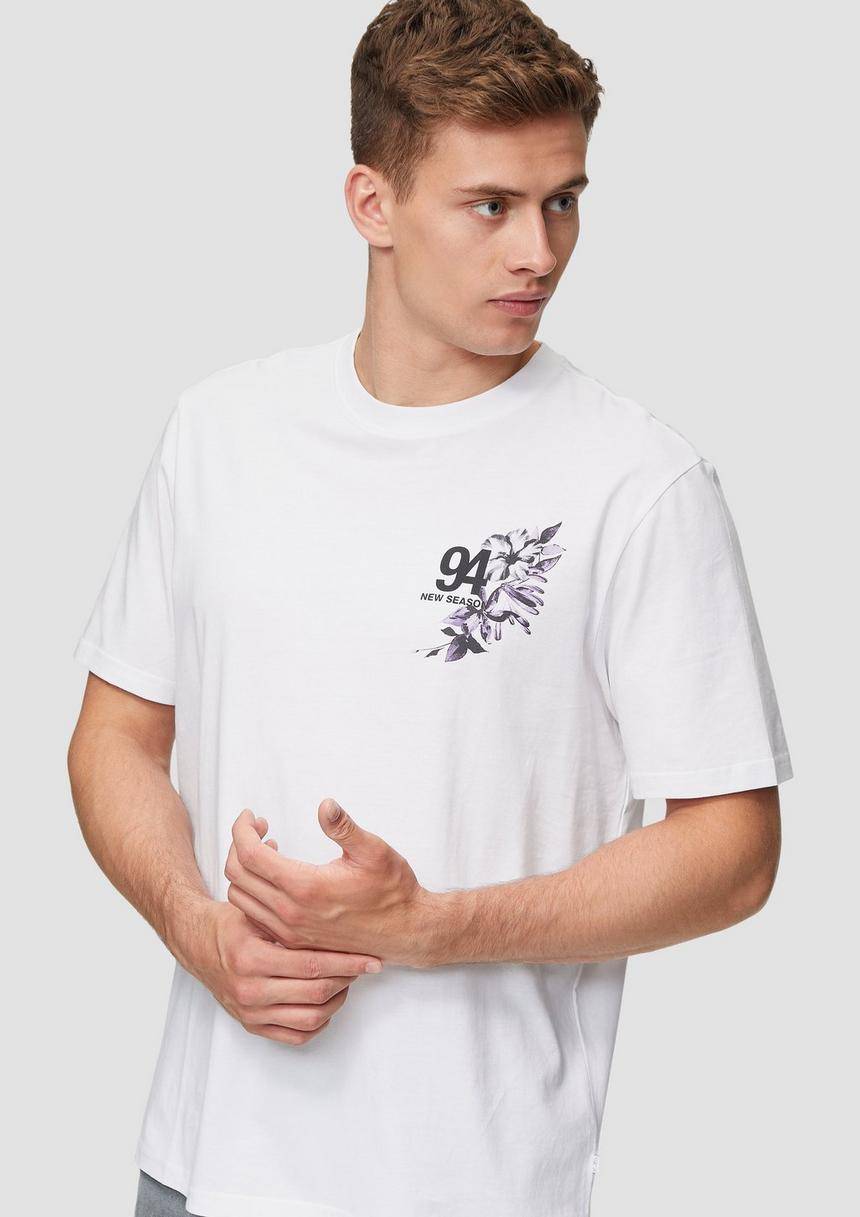 S.Oliver Baumwollshirt Mit Brustprint