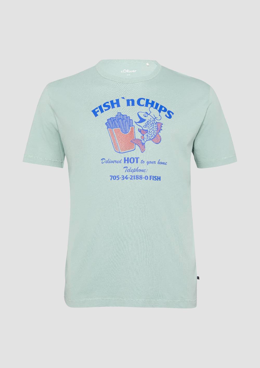 S.Oliver Baumwollshirt Mit Frontprint