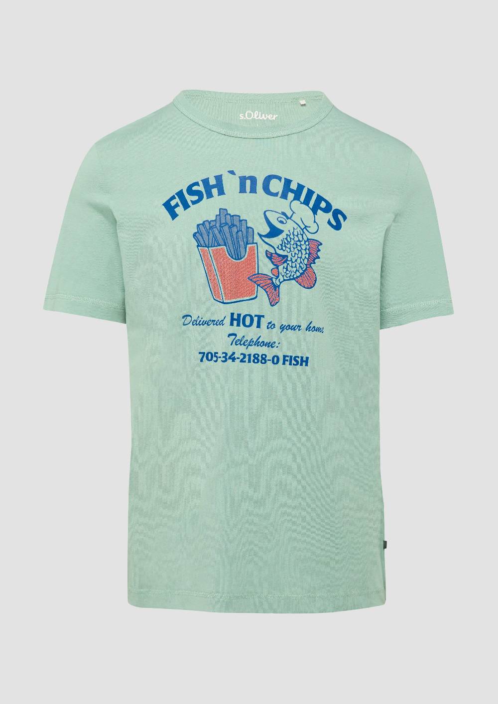 S.Oliver Baumwollshirt Mit Frontprint