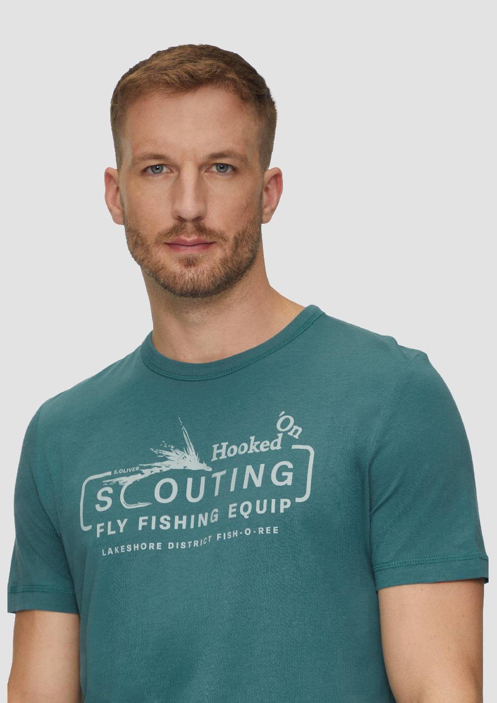 S.Oliver Baumwollshirt Mit Frontprint