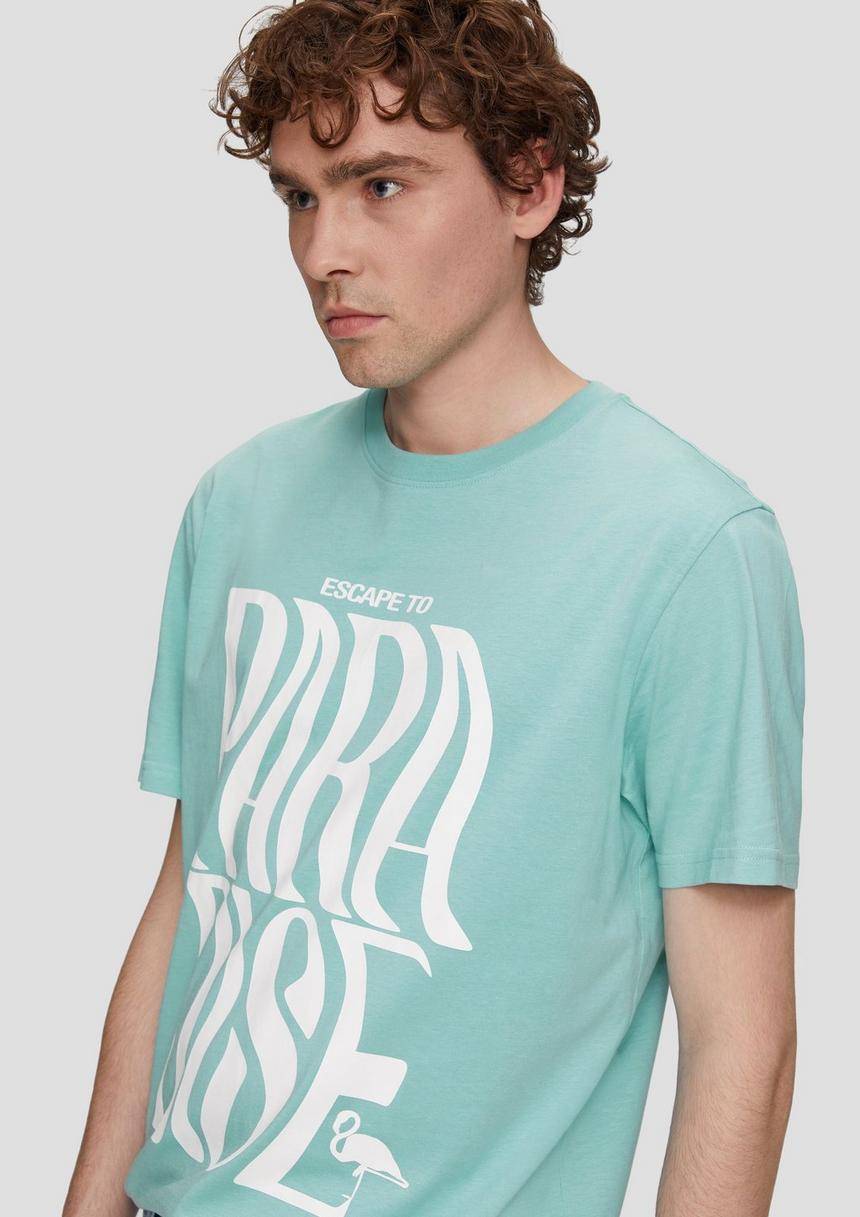S.Oliver Baumwollshirt Mit Frontprint