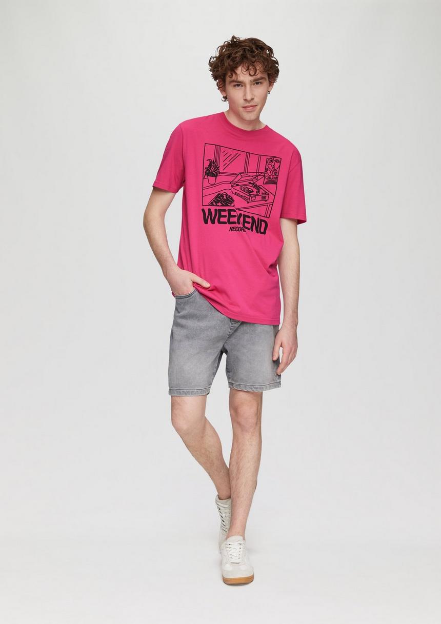 S.Oliver Baumwollshirt Mit Frontprint