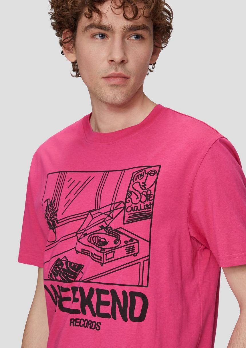 S.Oliver Baumwollshirt Mit Frontprint