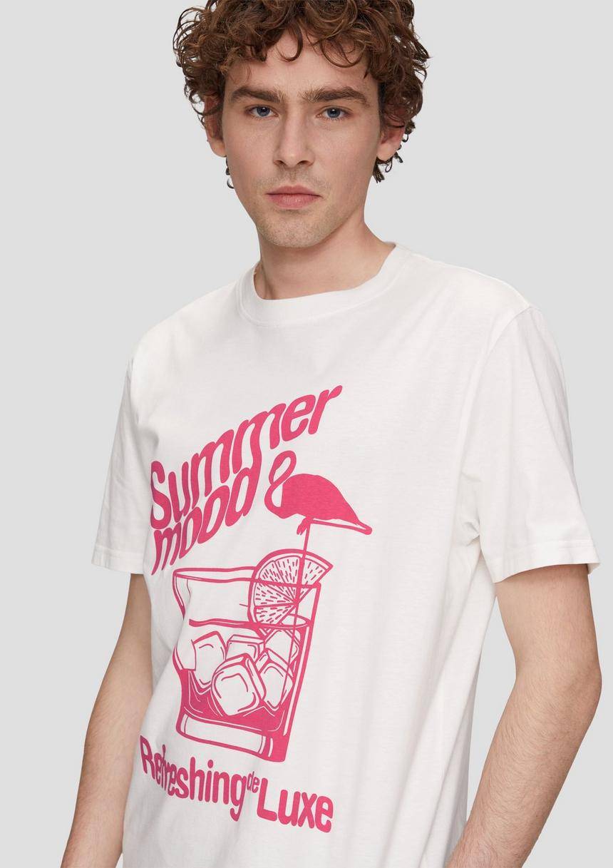 S.Oliver Baumwollshirt Mit Frontprint
