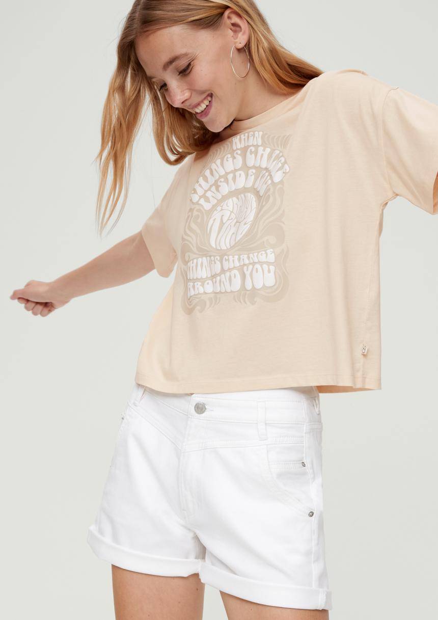 S.Oliver Baumwollshirt mit Frontprint