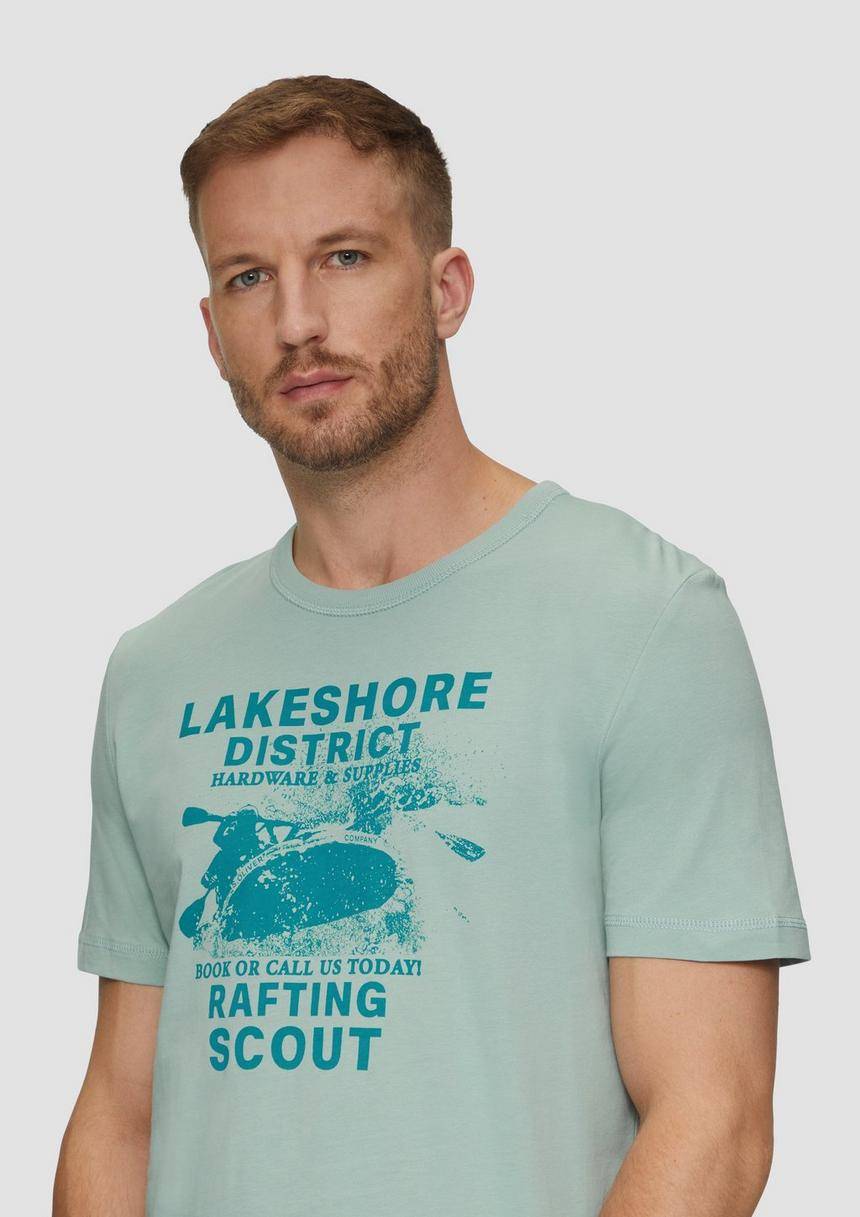 S.Oliver Baumwollshirt Mit Frontprint