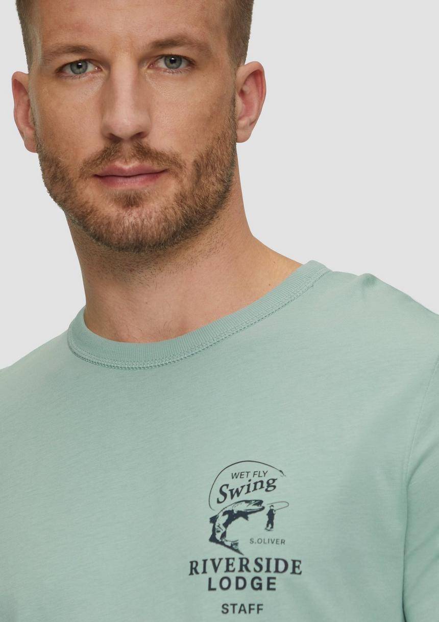 S.Oliver Baumwollshirt Mit Frontprint