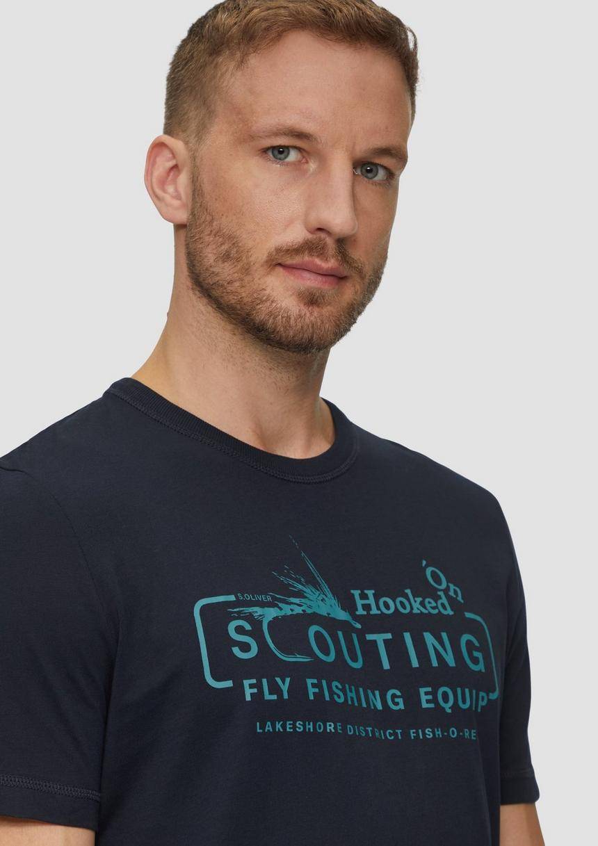S.Oliver Baumwollshirt Mit Frontprint