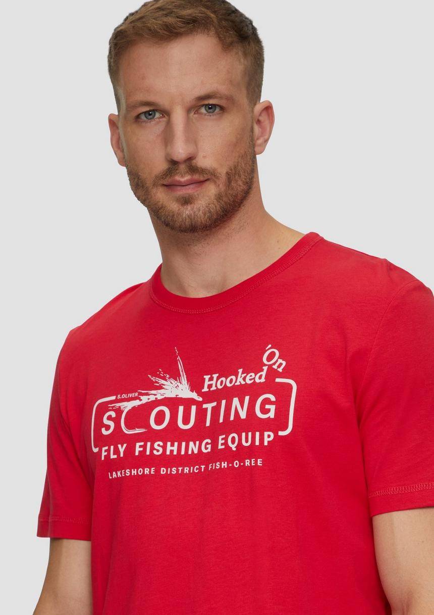 S.Oliver Baumwollshirt Mit Frontprint