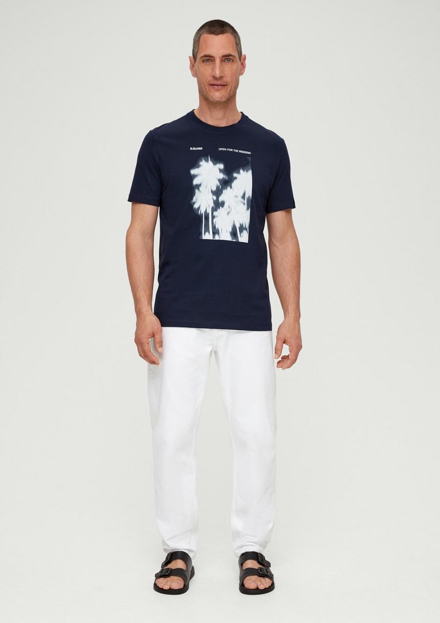 S.Oliver Baumwollshirt Mit Frontprint