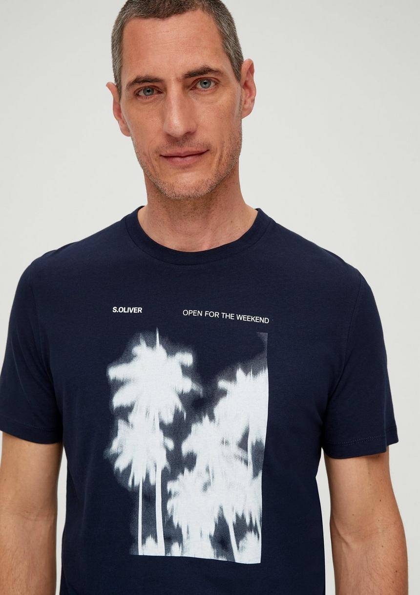S.Oliver Baumwollshirt Mit Frontprint