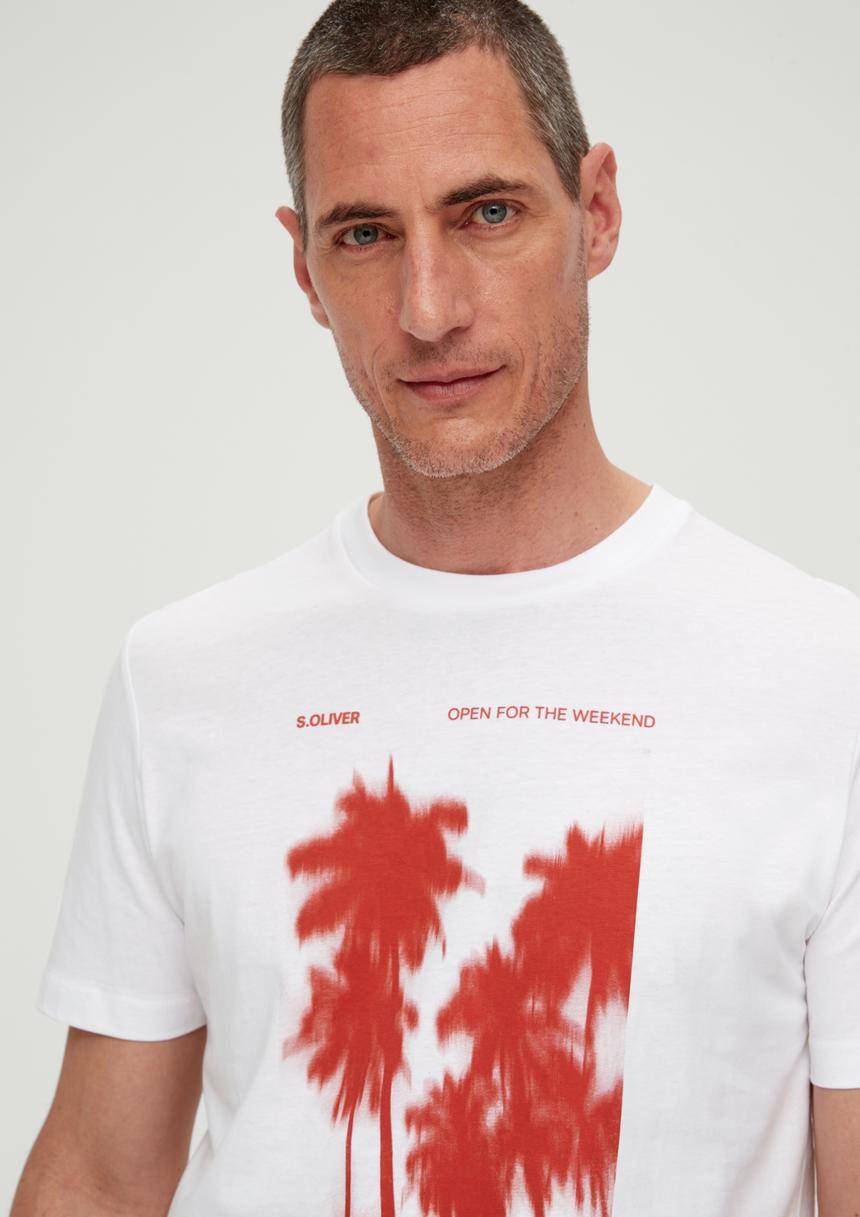 S.Oliver Baumwollshirt Mit Frontprint
