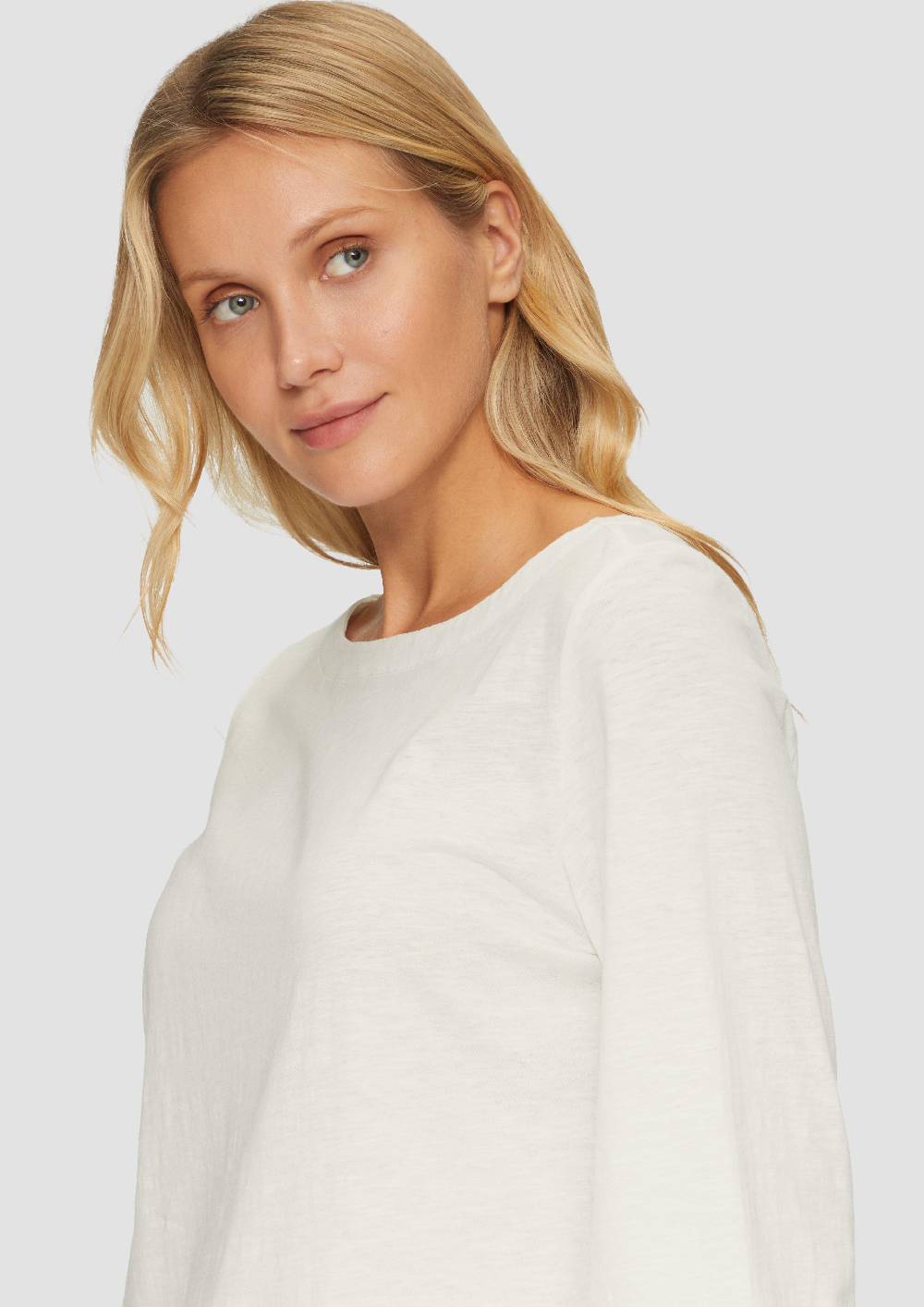 S.Oliver Baumwollshirt Mit U-Boot-Ausschnitt