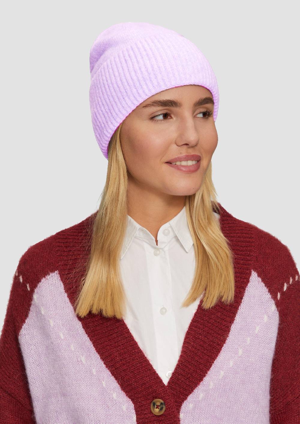 S.Oliver Beanie Aus Rippstrick