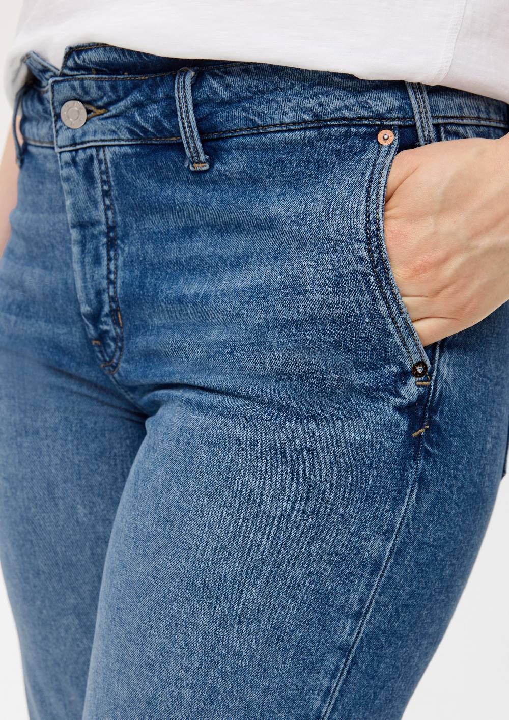 S.Oliver Bermuda-Jeans / Mid Rise / Slim Leg