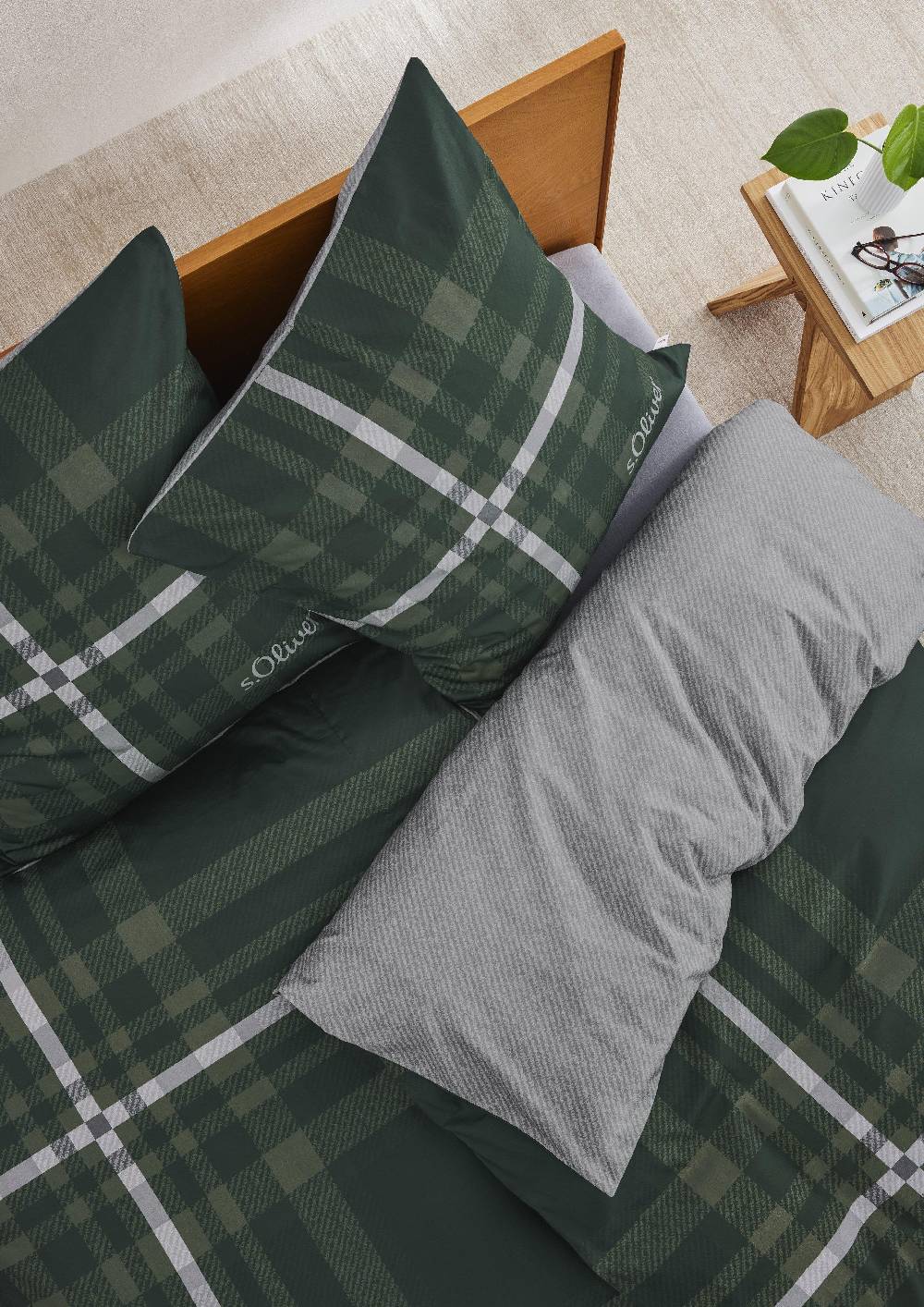 S.Oliver Bettwäsche Mit Karo-Details