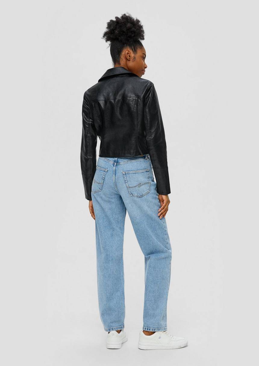 S.Oliver Bikerjacke Aus Lederimitat