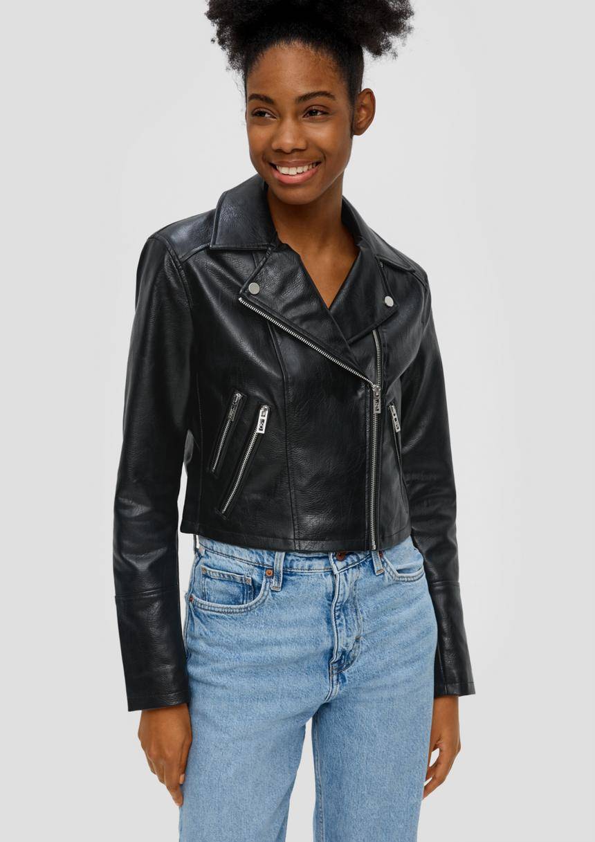S.Oliver Bikerjacke aus Lederimitat
