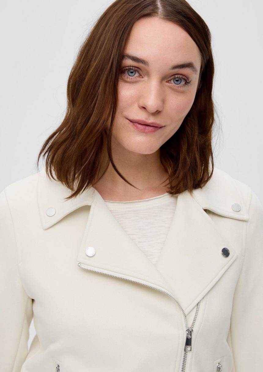 S.Oliver Bikerjacke Aus Velours