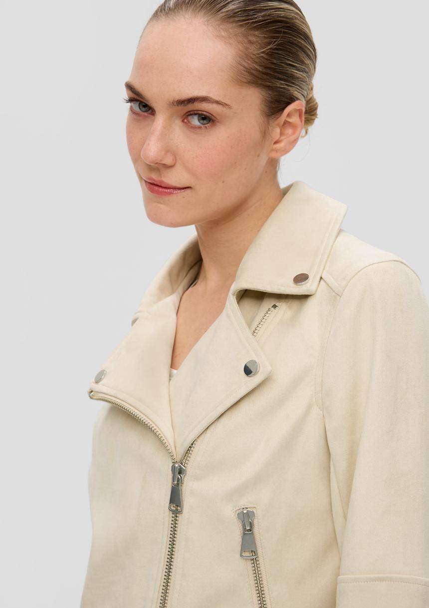 S.Oliver Bikerjacke In Lederoptik
