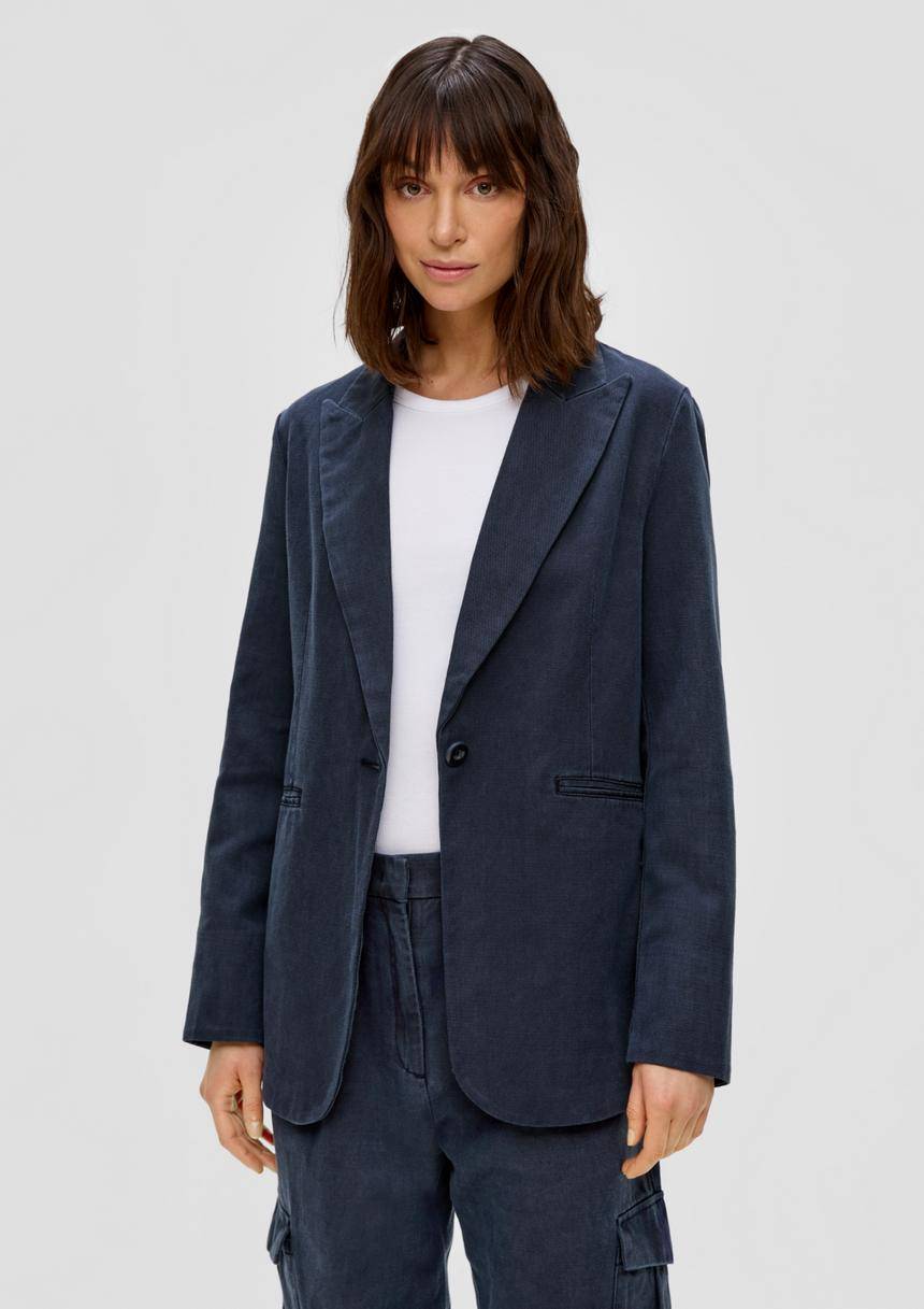 S.Oliver Blazer aus Twill