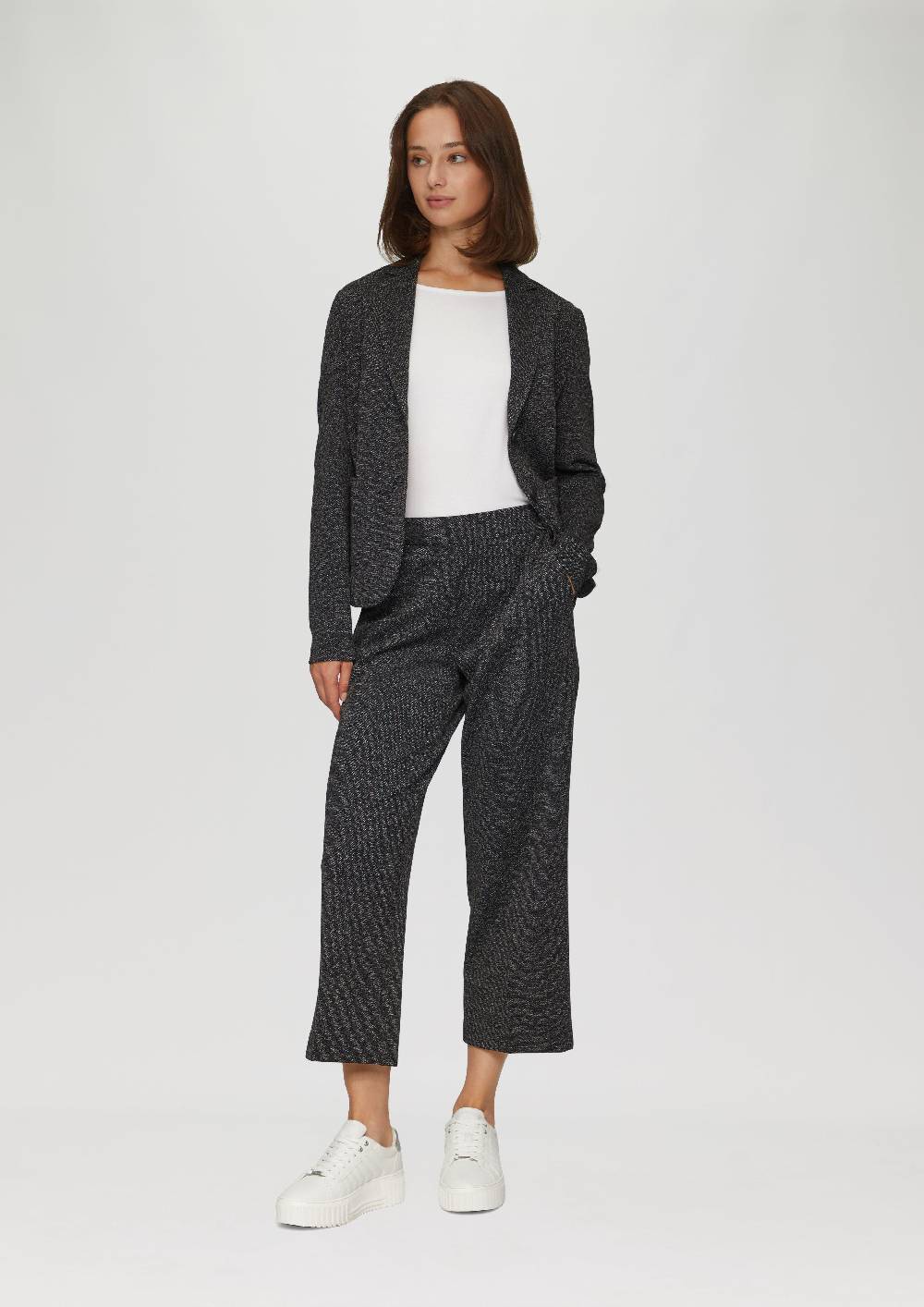S.Oliver Blazer Mit Meliertem Muster Im Slim Fit