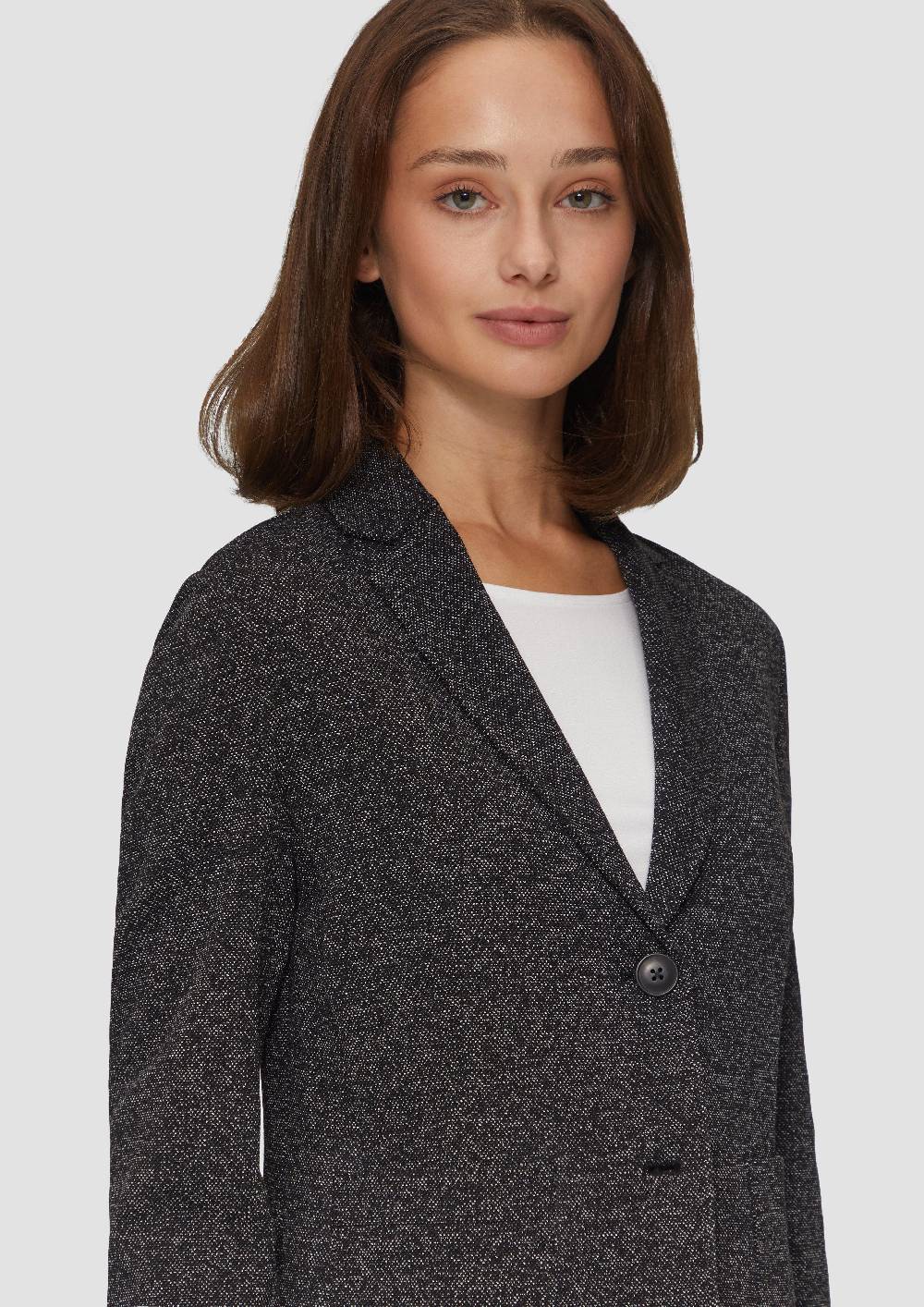 S.Oliver Blazer Mit Meliertem Muster Im Slim Fit