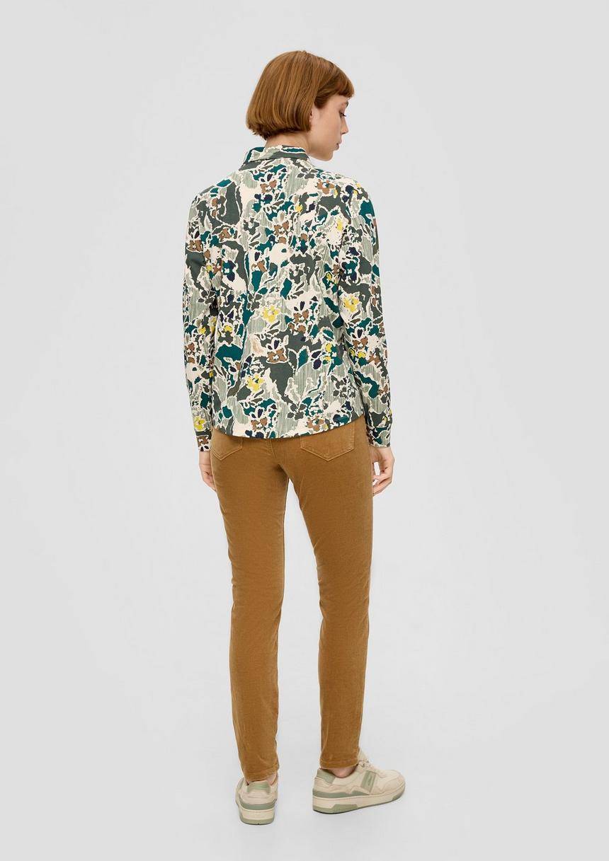 S.Oliver Bluse Aus Baumwollstretch