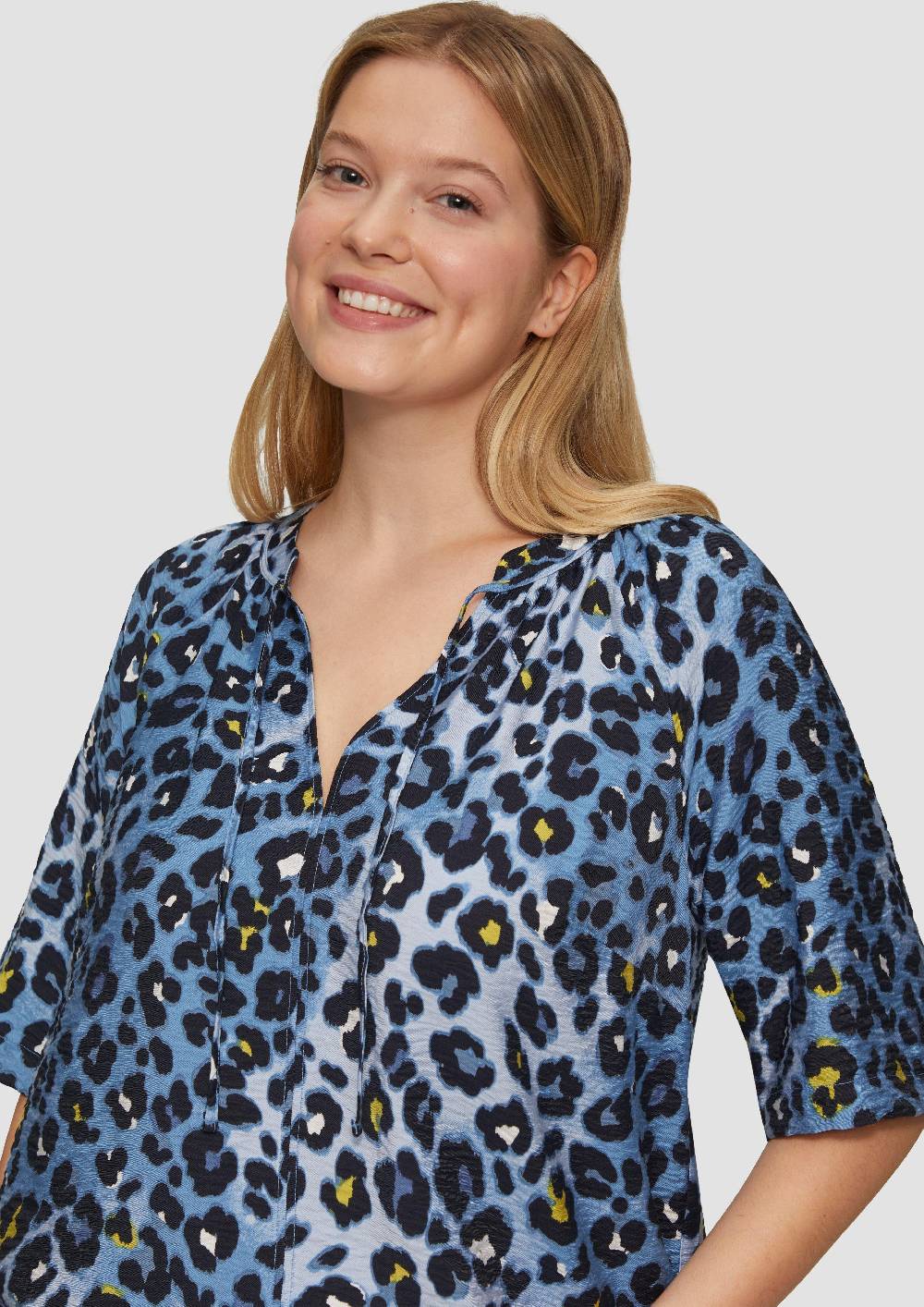 S.Oliver Bluse Aus Strukturierter Viskose