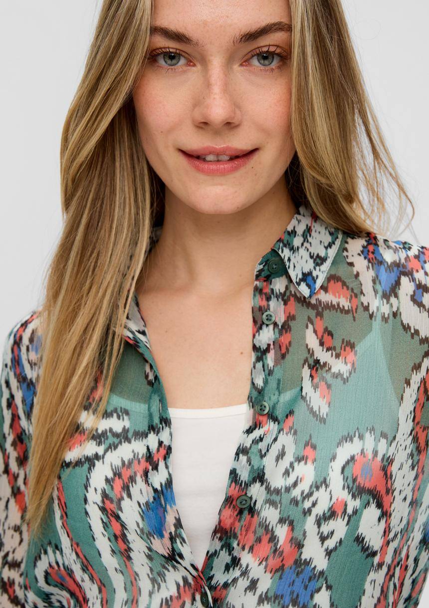S.Oliver Bluse Mit Allover-Print