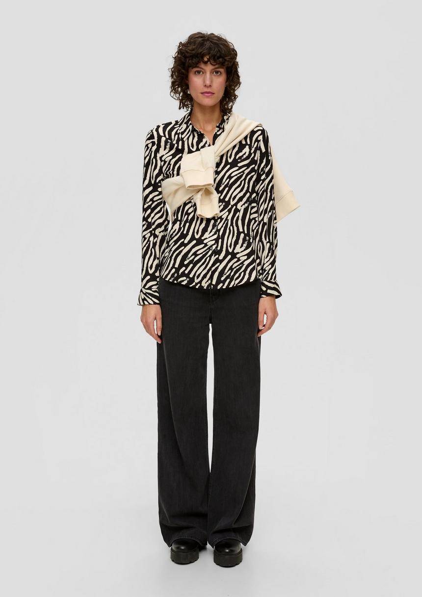 S.Oliver Bluse Mit Allovermuster