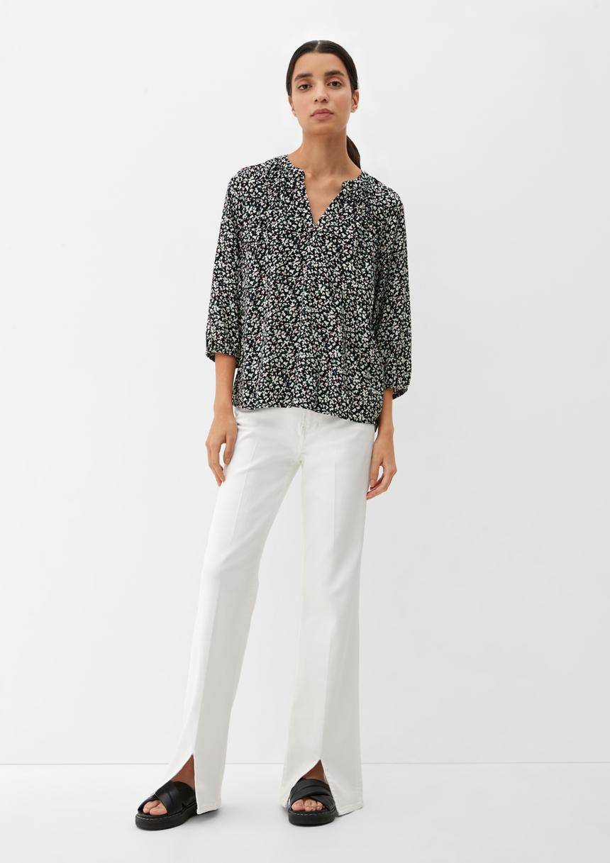 S.Oliver Bluse Mit Dobby-Struktur