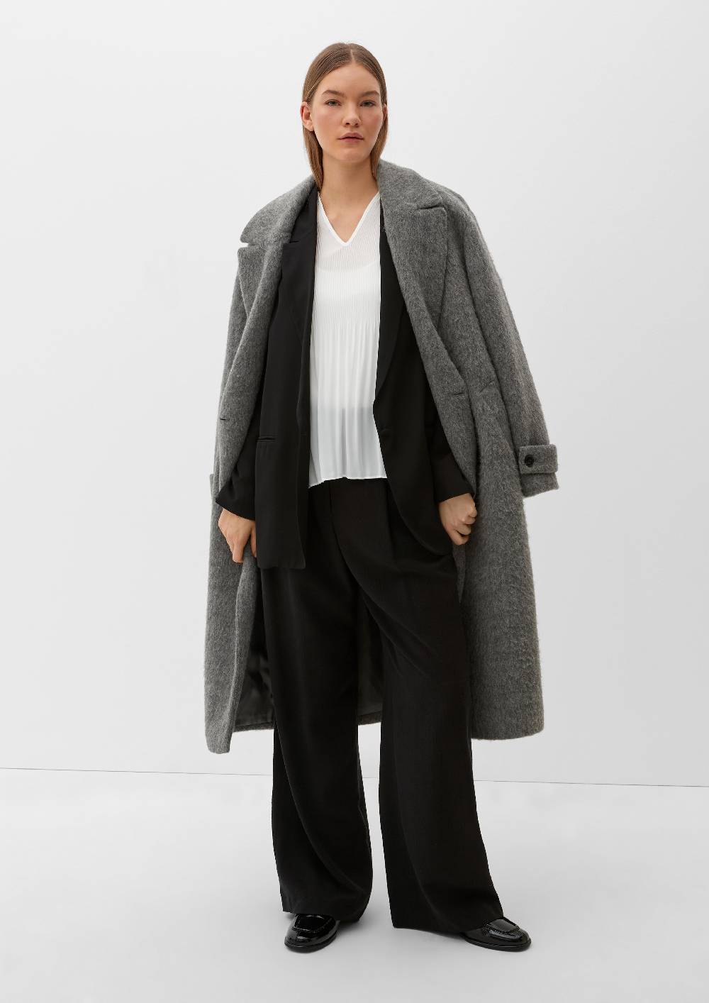 S.Oliver Bluse Mit Plissée-Struktur